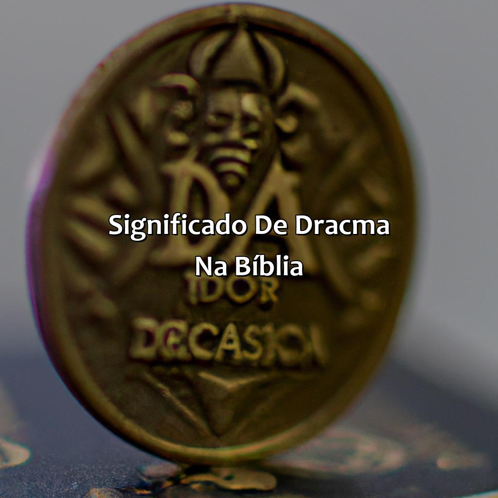 Significado de Dracma na Bíblia-o que significa dracma na bíblia, 