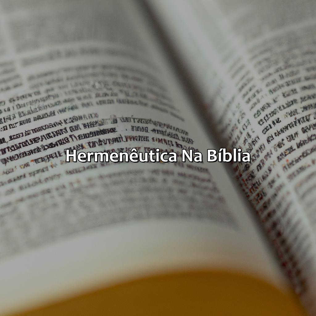 Hermenêutica na Bíblia-o que significa hermenêutica na bíblia, 
