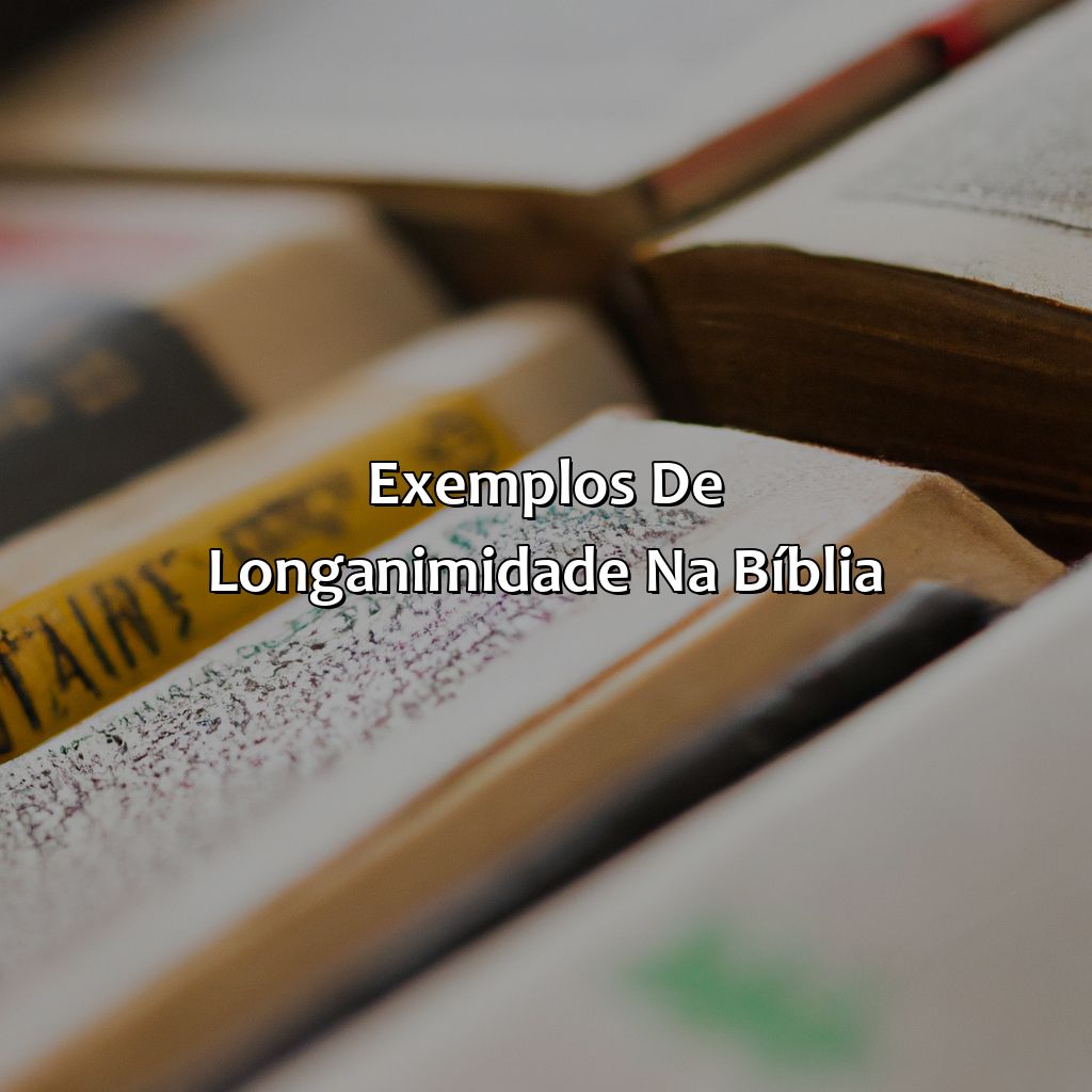Exemplos de Longanimidade na Bíblia-o que significa longanimidade na bíblia, 