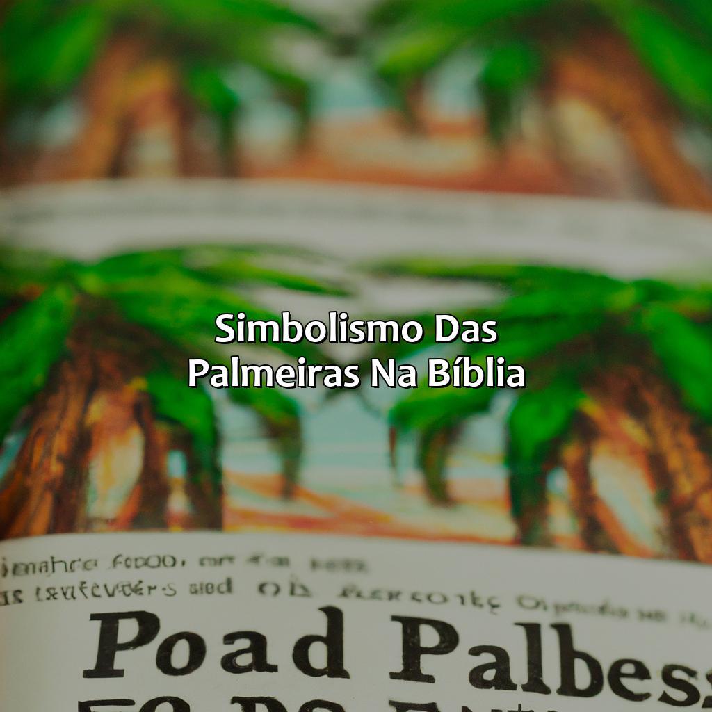 Simbolismo das Palmeiras na Bíblia-o que significa palmeira na bíblia, 