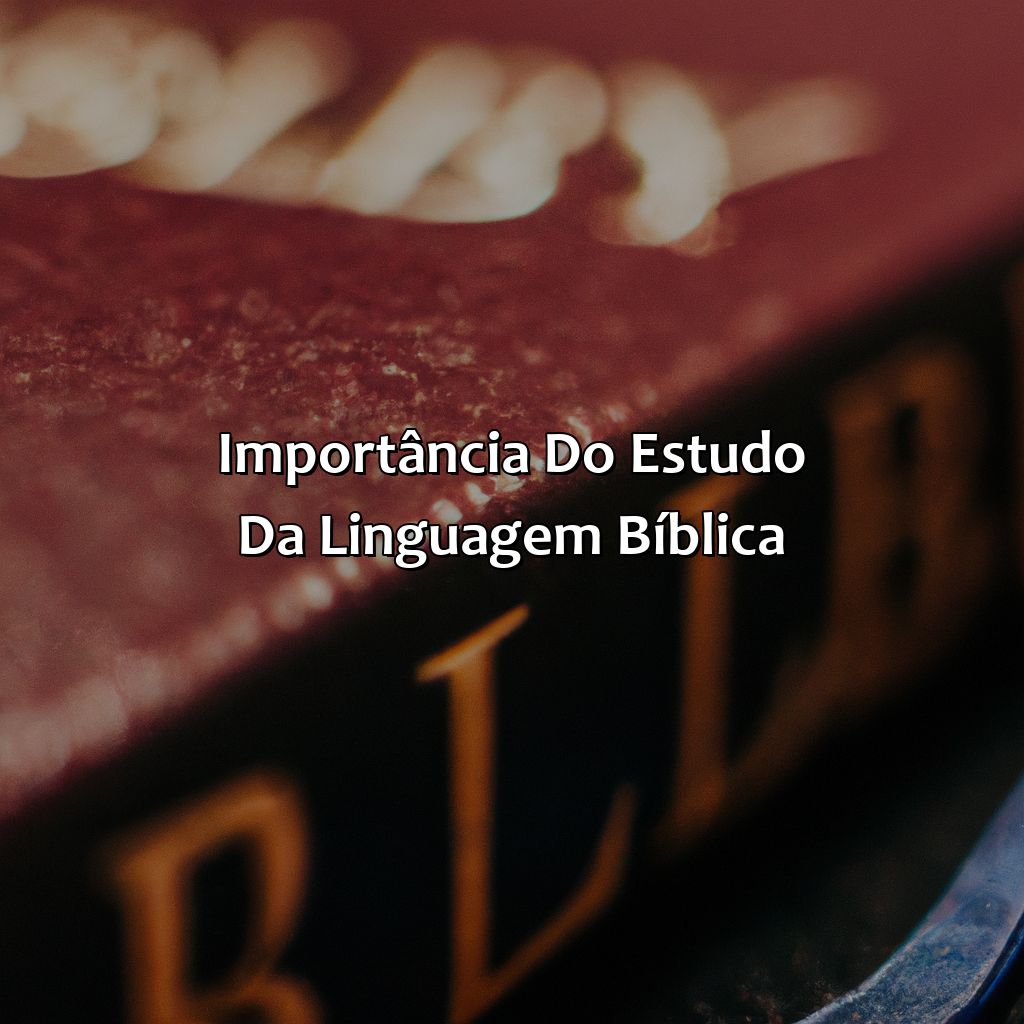 Importância do estudo da linguagem bíblica-o que significa ratimbum na bíblia, 
