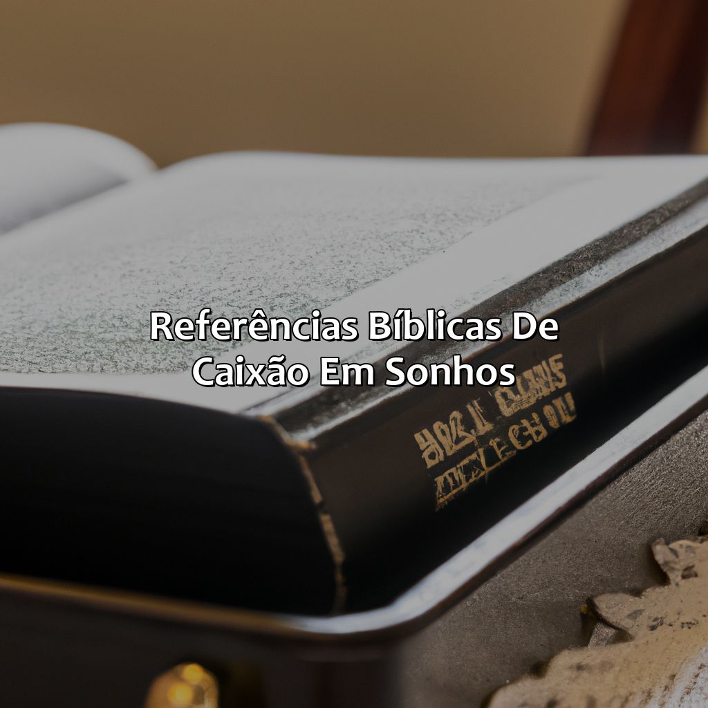Referências Bíblicas de Caixão em Sonhos-o que significa sonhar com caixão na bíblia, 