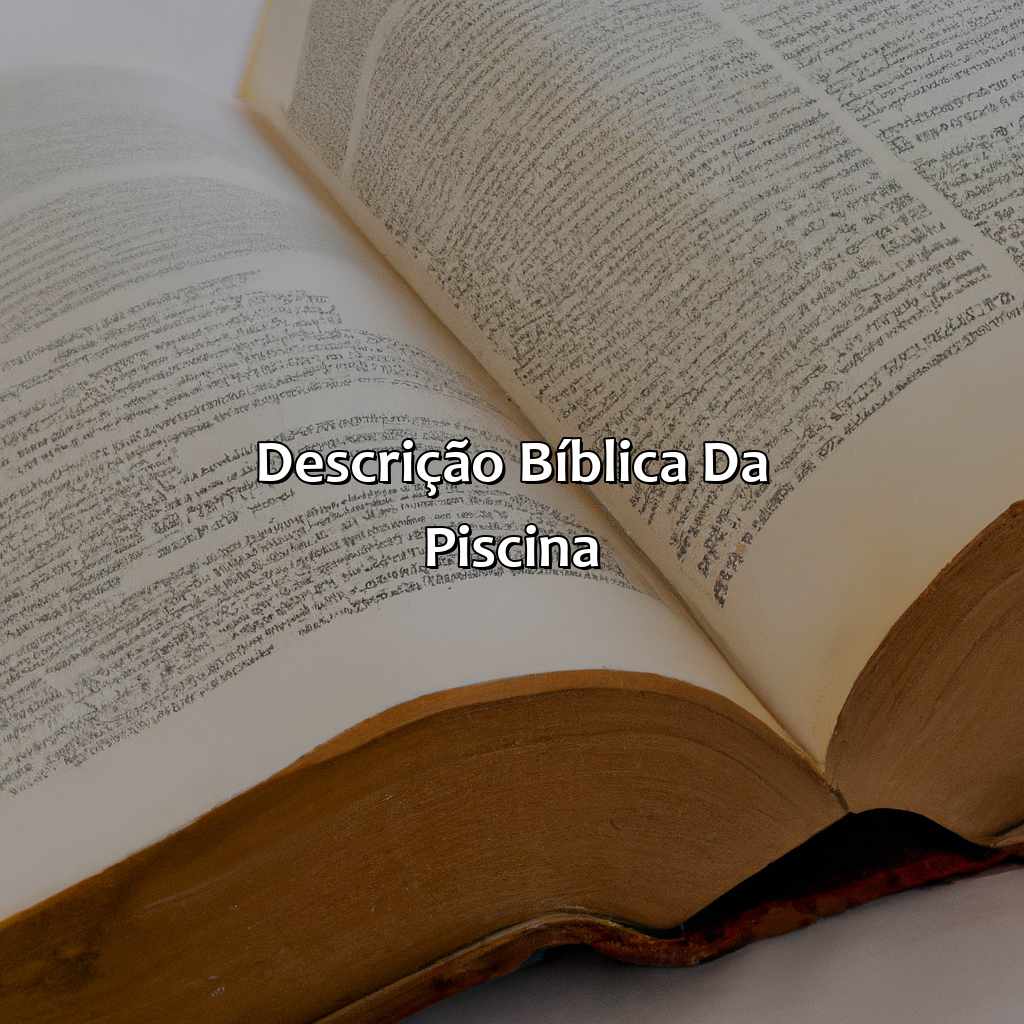 Descrição Bíblica da Piscina-o tanque de betesda na bíblia, 