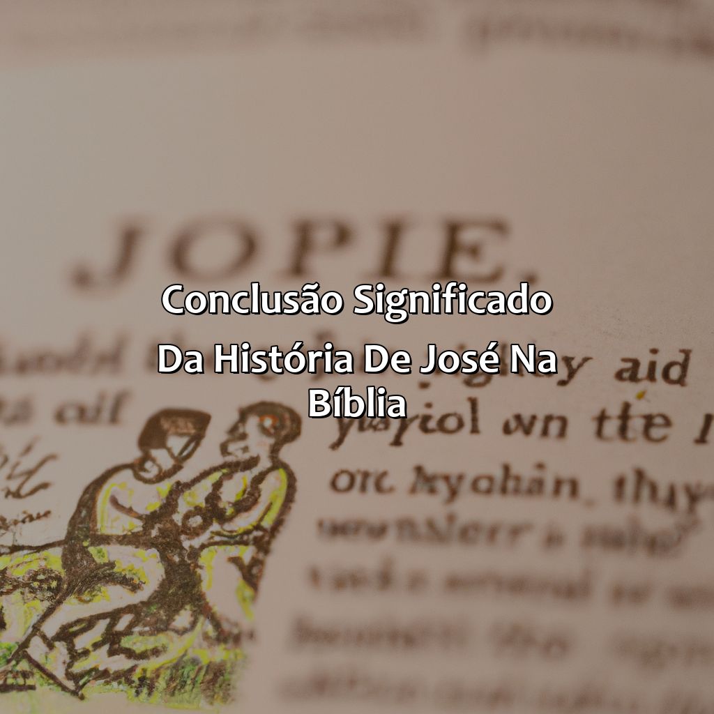 Conclusão: Significado da história de José na Bíblia.-onde começa a história de josé na bíblia, 