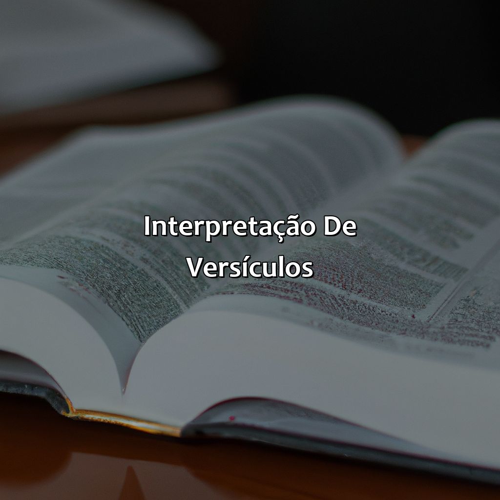 Interpretação de versículos-onde está escrito na bíblia que, 