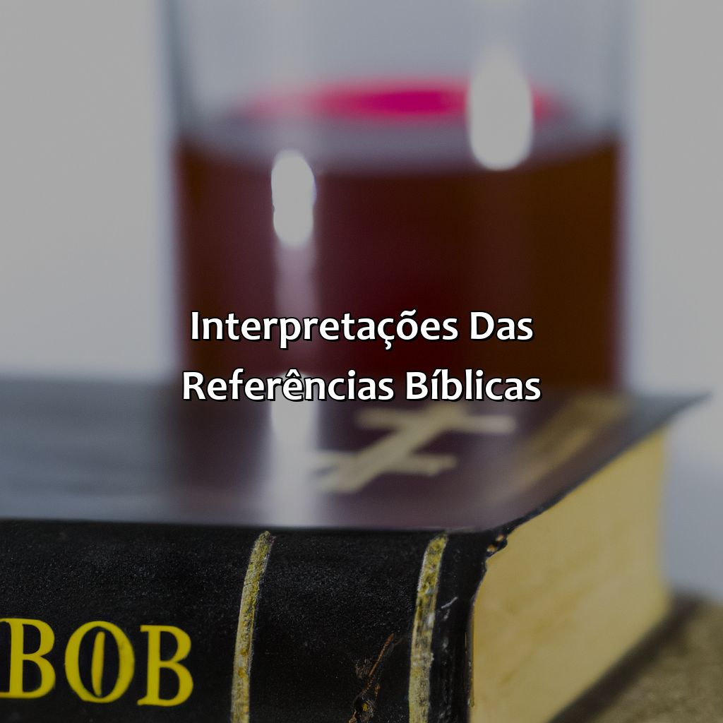 Interpretações das referências bíblicas-onde fala na bíblia que beber é pecado, 
