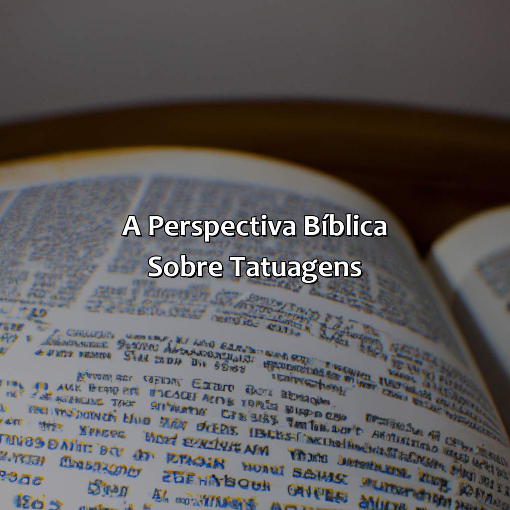 A Perspectiva Bíblica Sobre Tatuagens-onde fala na bíblia sobre tatuagem, 