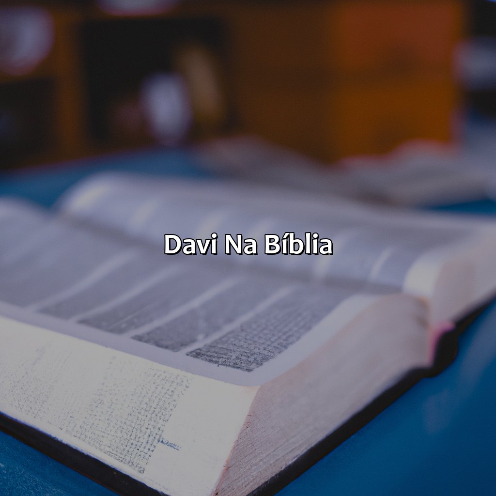 Davi na Bíblia-onde fala sobre davi na bíblia, 