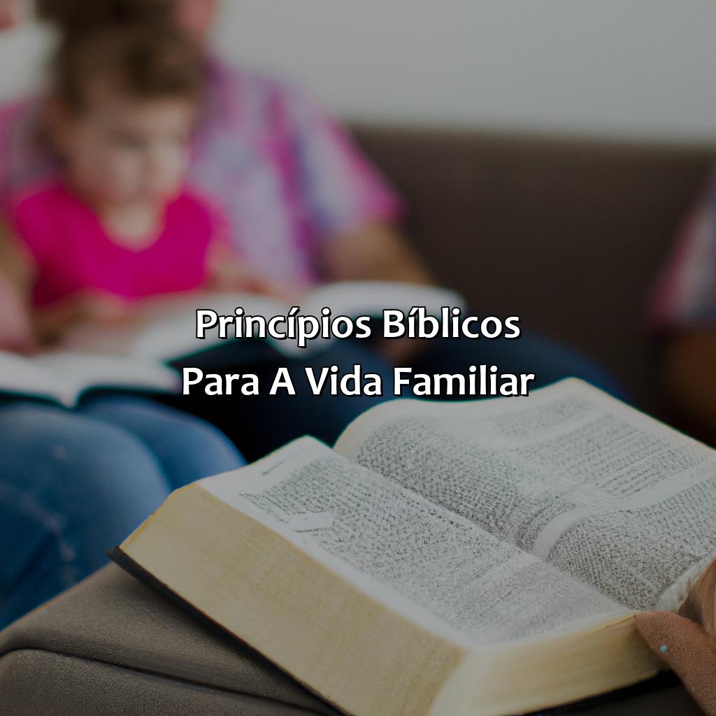 Princípios Bíblicos para a Vida Familiar-onde fala sobre família na bíblia, 