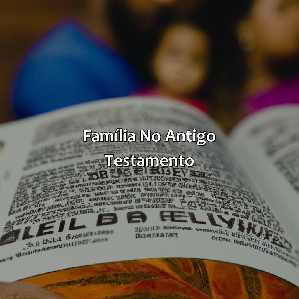 Família no Antigo Testamento-onde fala sobre família na bíblia, 