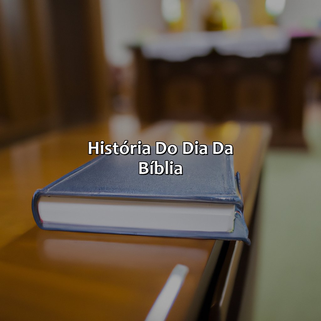 História do Dia da Bíblia-qual o dia da bíblia, 