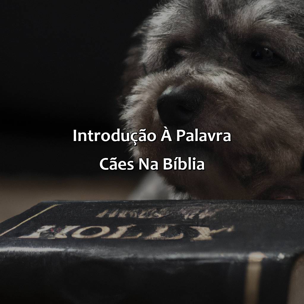 Introdução à palavra cães na Bíblia-qual o significado da palavra cães na bíblia, 