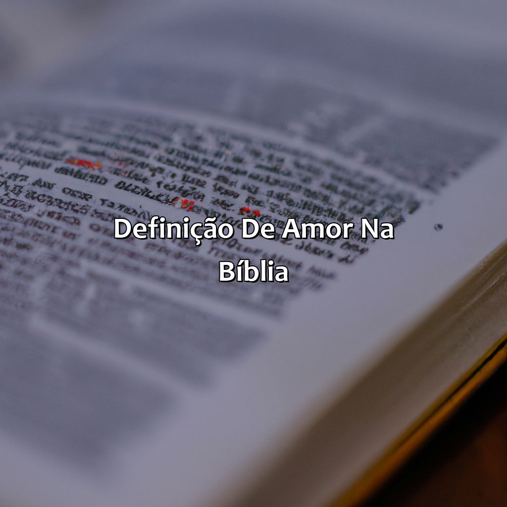 Definição de Amor na Bíblia-qual versículo da bíblia fala sobre amor, 