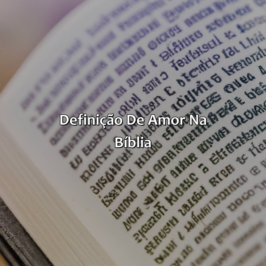 Definição de Amor na Bíblia-qual versículo da bíblia fala sobre amor, 