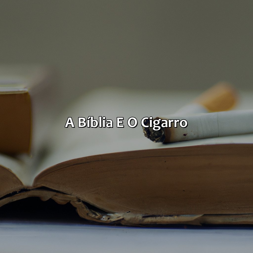 A Bíblia e o Cigarro-qual versículo na bíblia fala sobre fumar, 