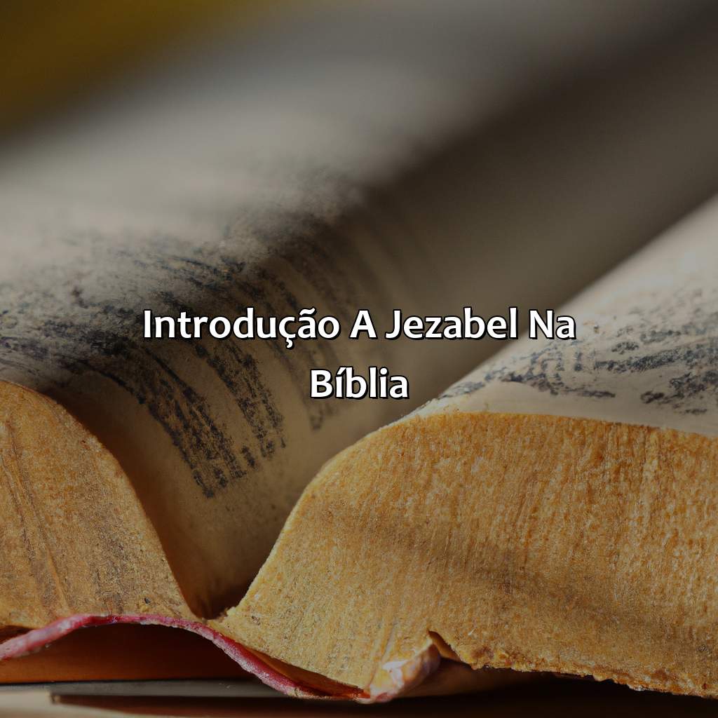 Introdução a Jezabel na Bíblia-quem é jezabel na bíblia, 