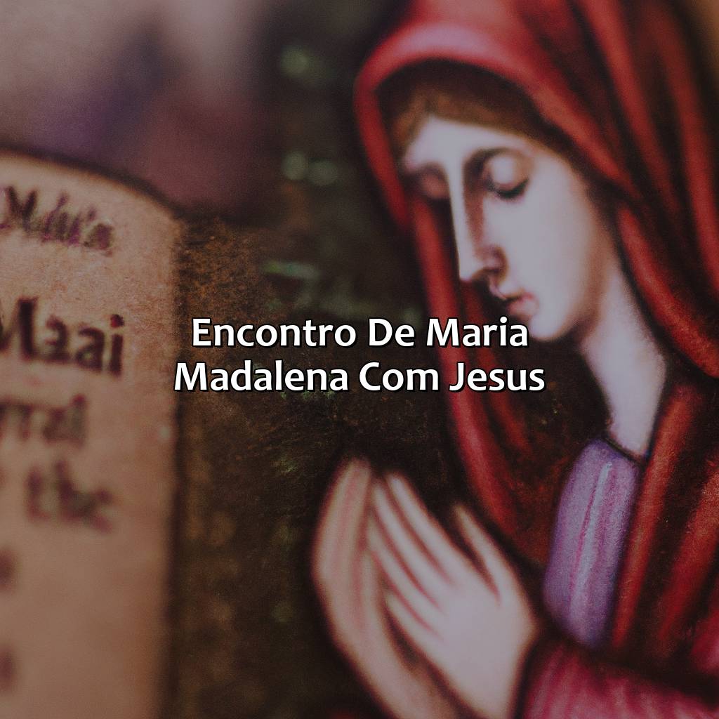 Encontro de Maria Madalena com Jesus-quem era maria madalena na bíblia, 