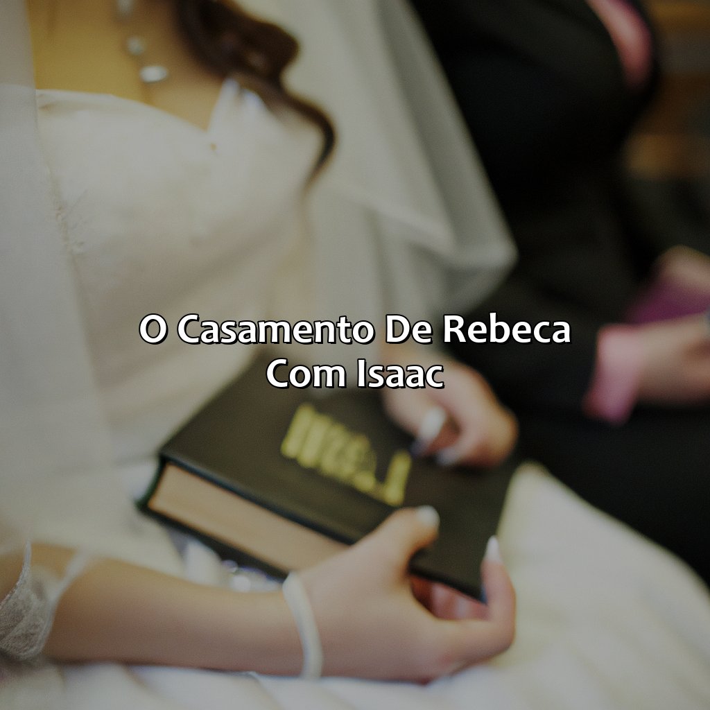 O casamento de Rebeca com Isaac-quem era rebeca na bíblia, 