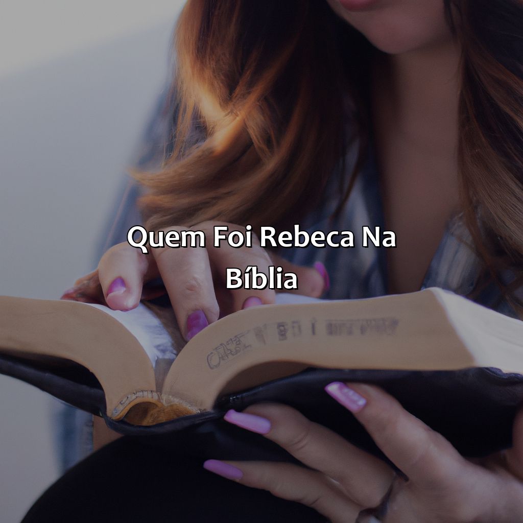 Quem foi Rebeca na Bíblia?-quem era rebeca na bíblia, 