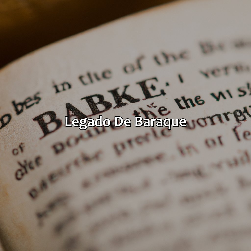 Legado de Baraque-quem foi baraque na bíblia, 