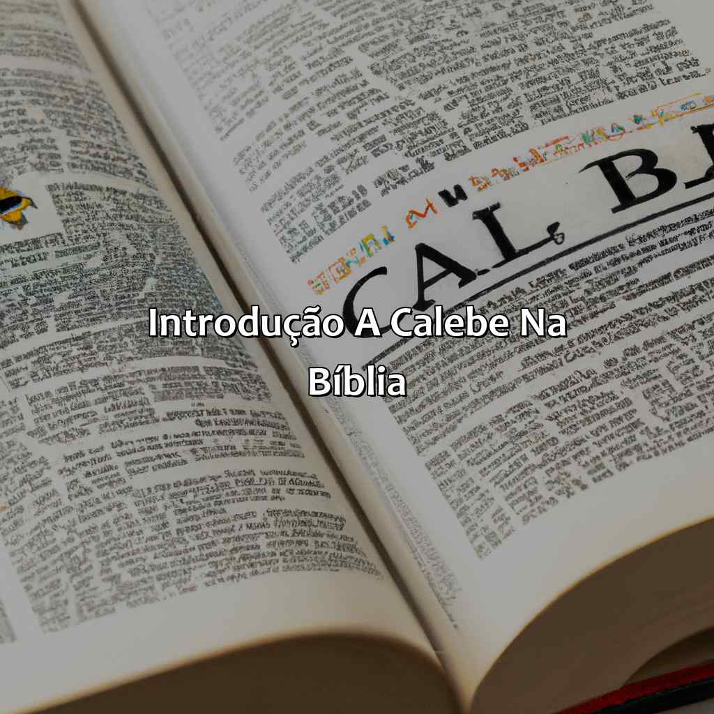 Introdução a Calebe na Bíblia-quem foi calebe na bíblia, 