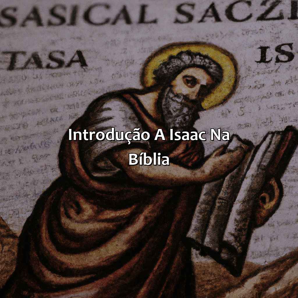 Introdução a Isaac na Bíblia-quem foi isaque na bíblia, 