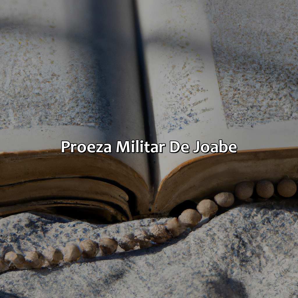 Proeza Militar de Joabe-quem foi joabe na bíblia, 