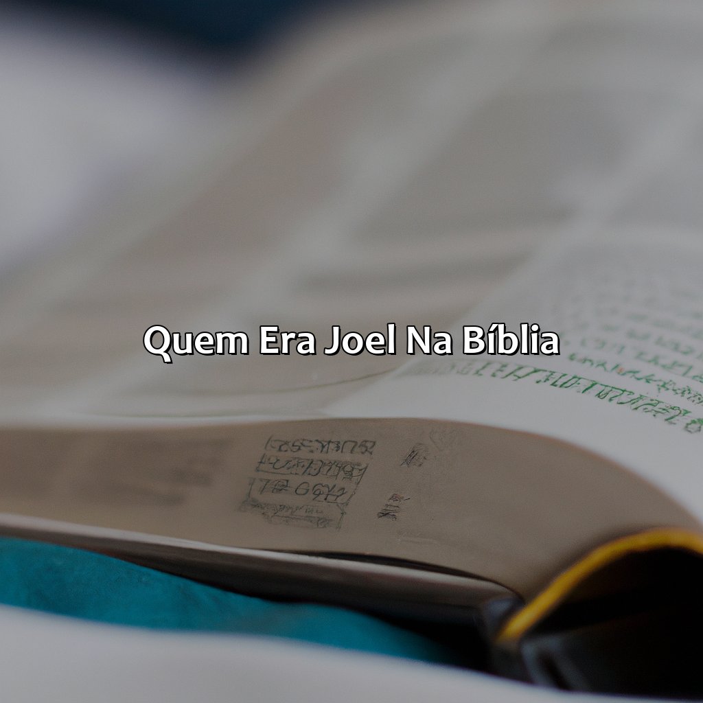 Quem era Joel na Bíblia?-quem foi joel na bíblia, 