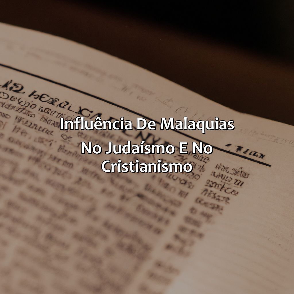 Influência de Malaquias no judaísmo e no cristianismo-quem foi malaquias na bíblia, 