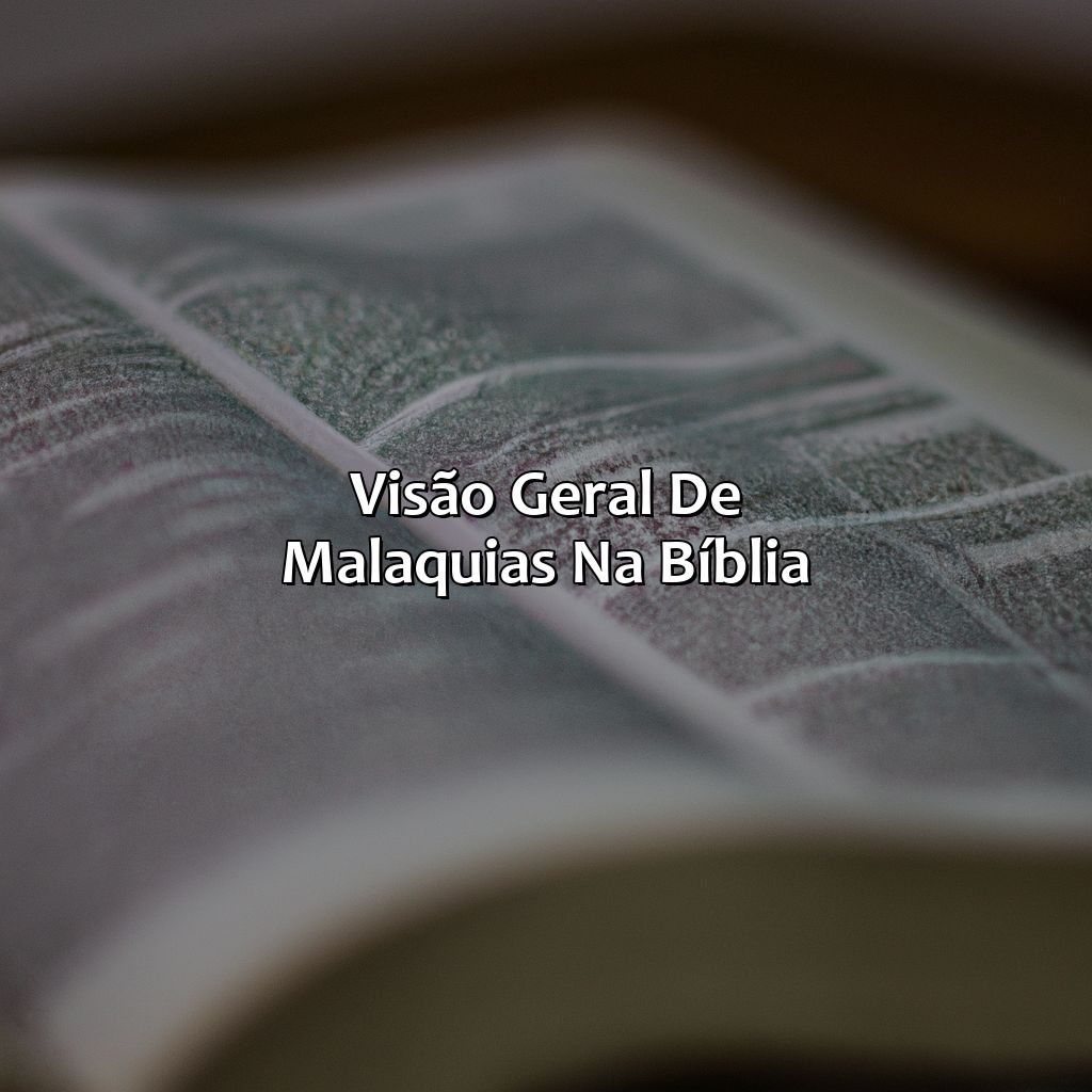 Visão geral de Malaquias na Bíblia-quem foi malaquias na bíblia, 