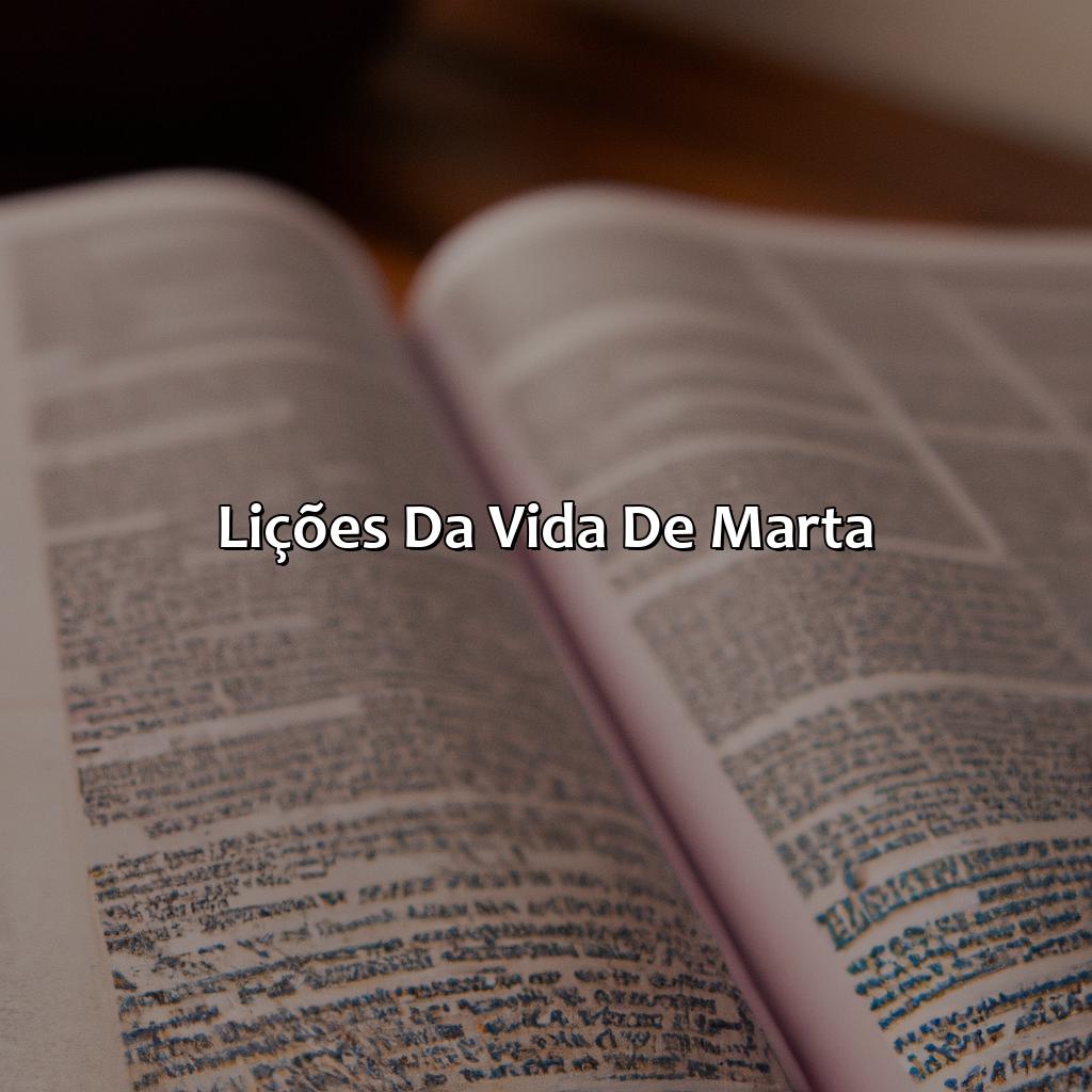 Lições da vida de Marta-quem foi marta na bíblia, 