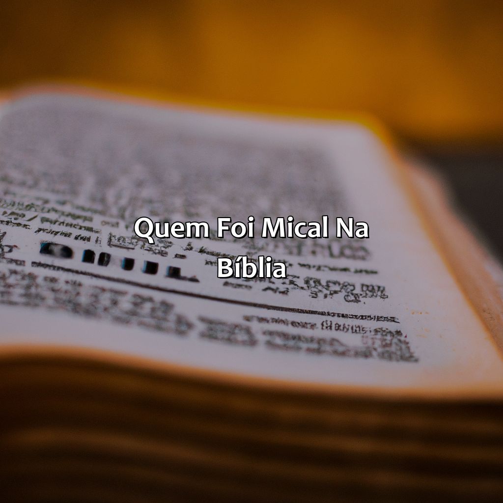 Quem foi Mical na Bíblia?-quem foi mical na bíblia, 