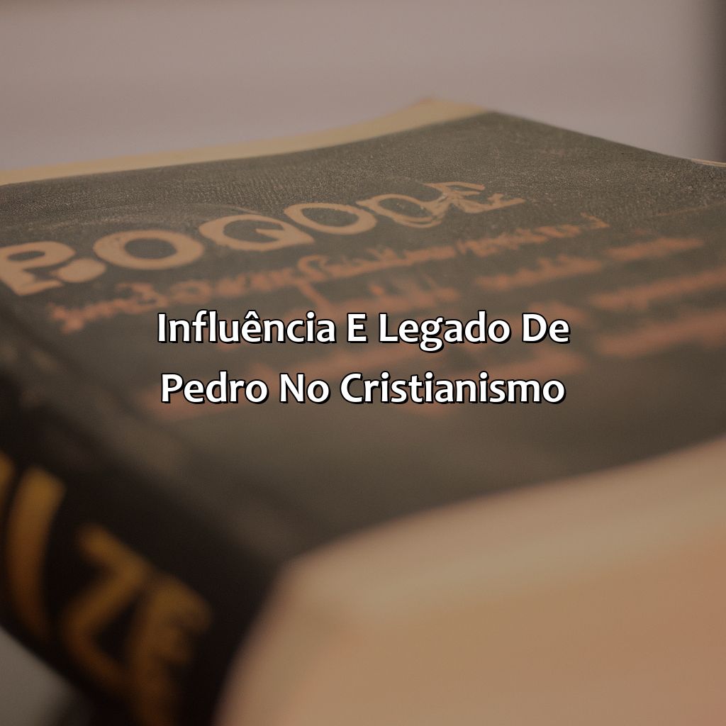 Influência e legado de Pedro no Cristianismo-quem foi pedro na bíblia, 