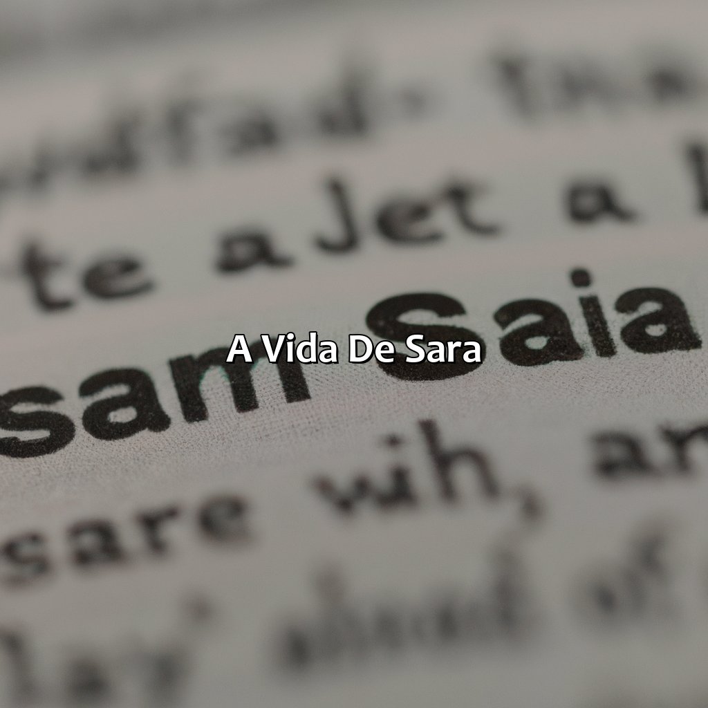 A vida de Sara-quem foi sara na bíblia, 