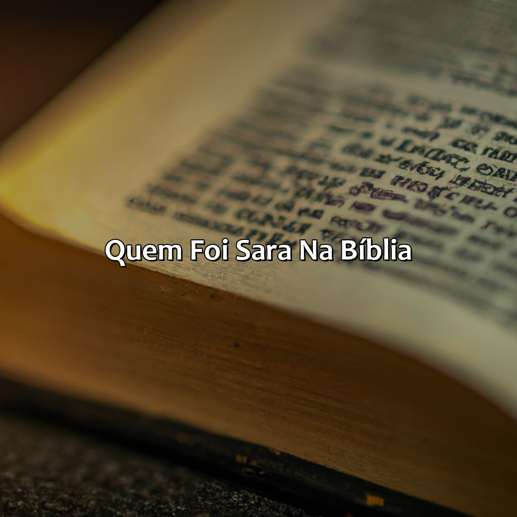 Quem foi Sara na Bíblia?-quem foi sara na bíblia, 