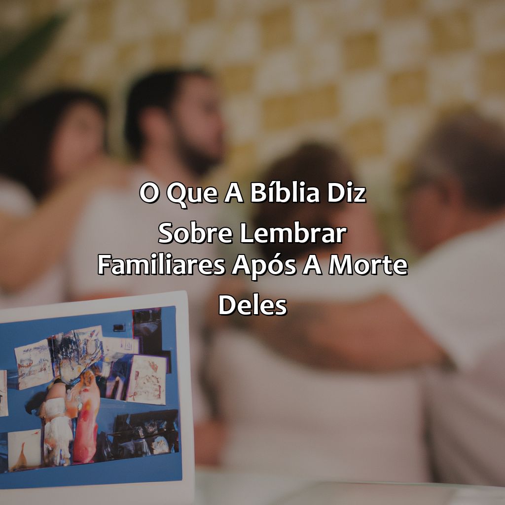O que a Bíblia diz sobre lembrar familiares após a morte deles?-quem morre lembra da família segundo a bíblia, 