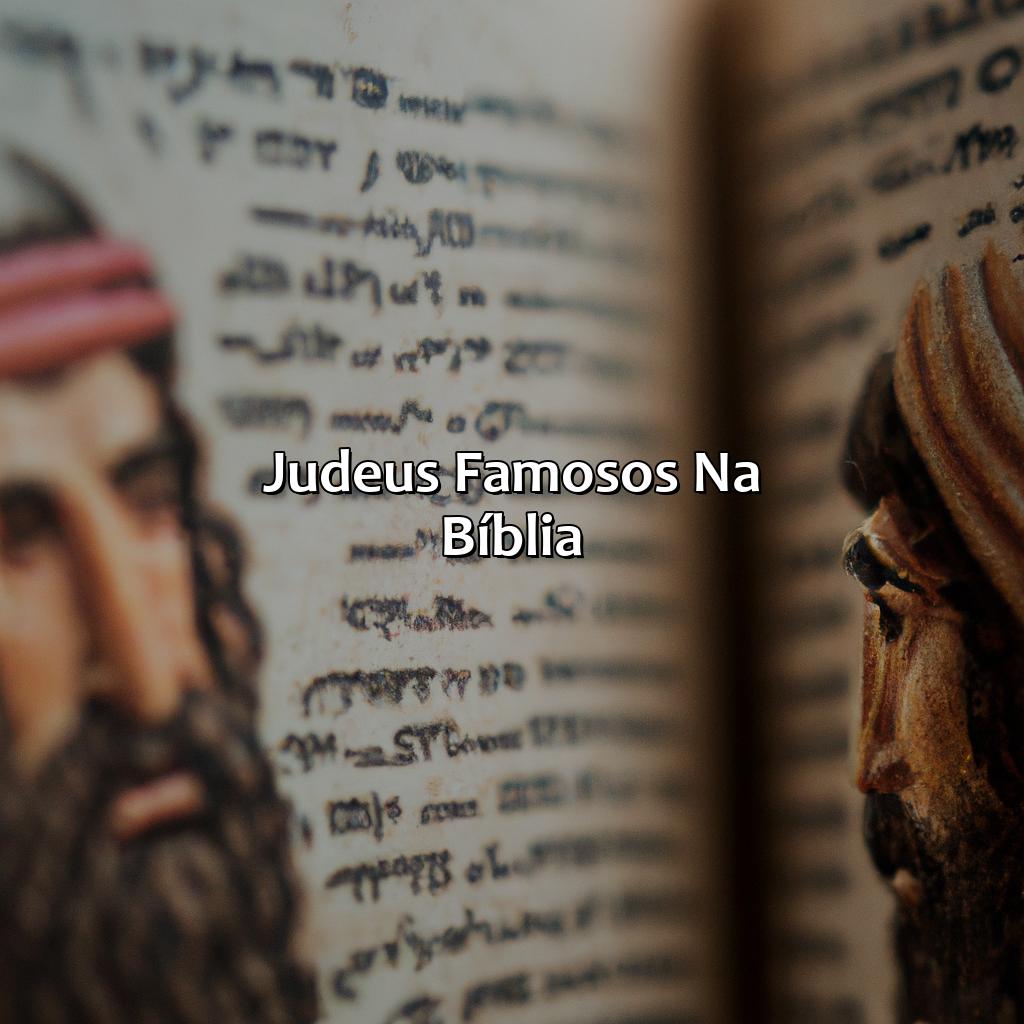 Judeus famosos na Bíblia-quem são os judeus na bíblia, 